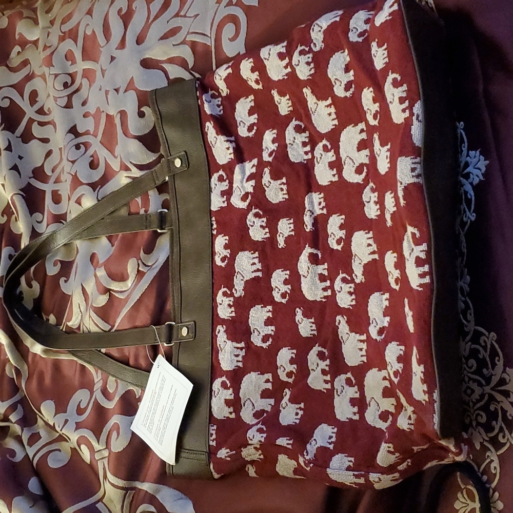 Elephant print totebag